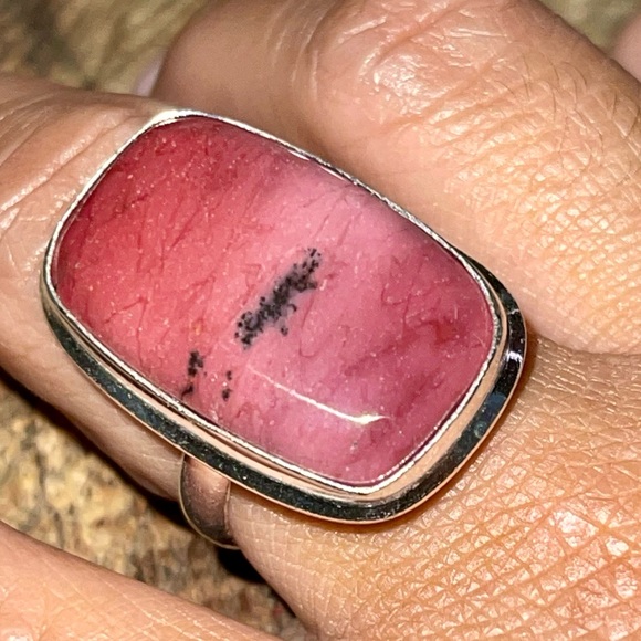 Burgundy Mookaite Ring Size 9 - Picture 2 of 11